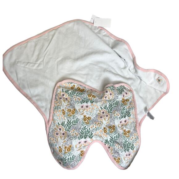 Nordstrom COTTON WRAP BABY BUNTING  | NWT | White Pink Wildflowers Print - Picture 9 of 11